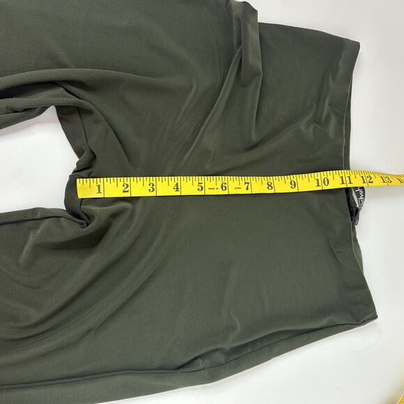 Sympli Pants Womens 4 Green Cropped Pull On Buttons Elastic Waist - Picture 11 of 14
